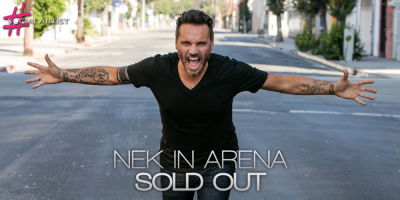 Nek annuncia il sold out del concerto evento Nek in Arena!