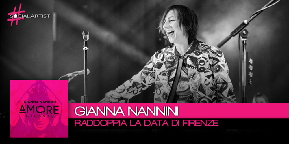 Gianna Nannini raddoppia la data del tour di Firenze