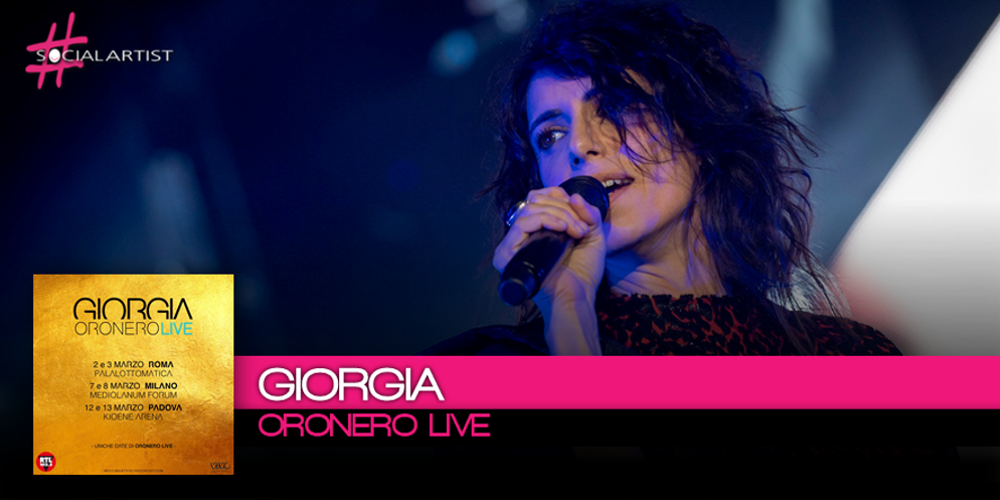 Giorgia prepara le date evento dell’Oronero Live e pubblica un nuovo album!