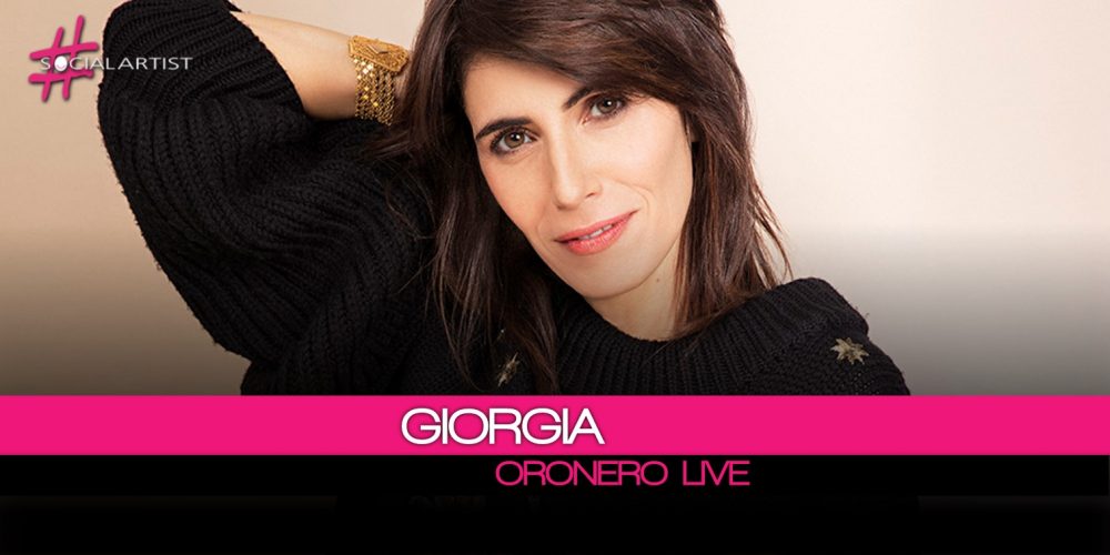 Giorgia, da venerdì l’album Oronero Live nei negozi