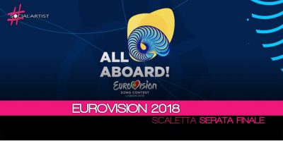 Eurovision Song Contest 2018, scaletta della serata finale