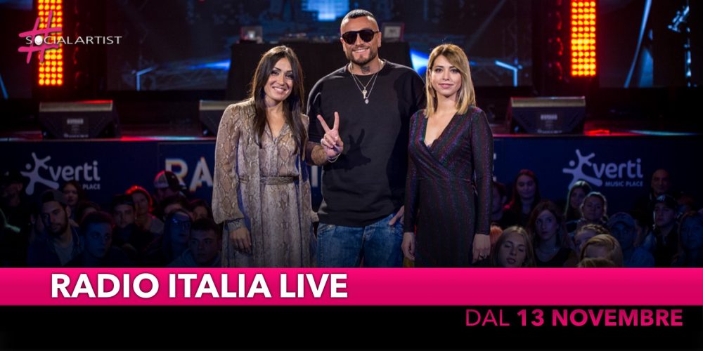 Dal 13 Novembre torna l’appuntamento con “Radio Italia Live”