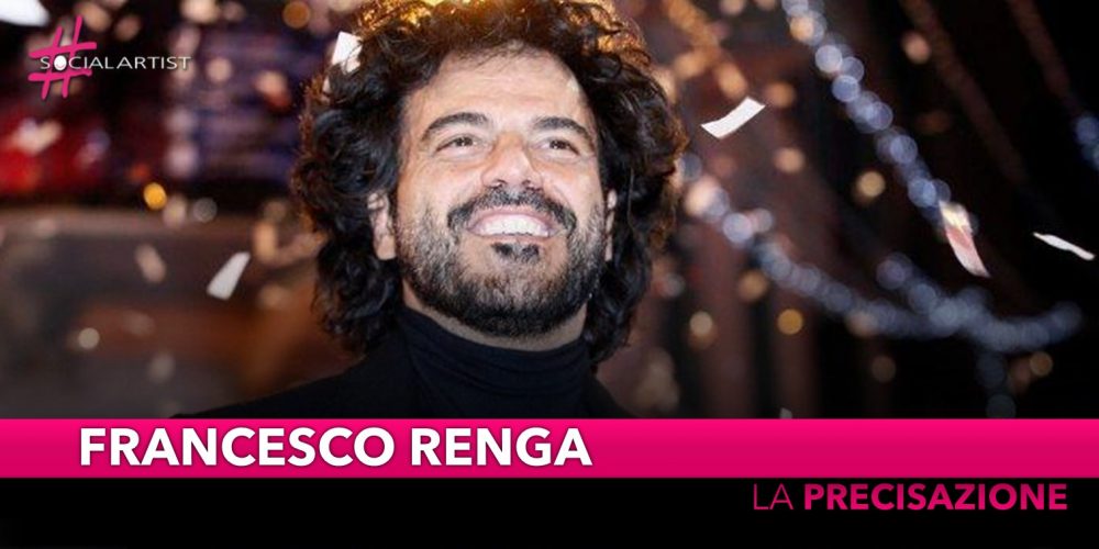 Francesco Renga, arriva la precisazione in merito alla sua dichiarazione al “Dopo Festival”