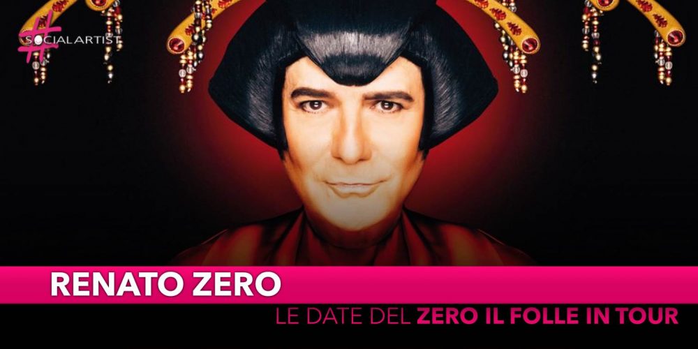 Renato Zero, dal 1 novembre in tour nei palasport di tutta Italia