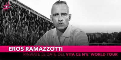 Eros Ramazzotti, riparte da Verona il “Vita ce n’è World Tour”