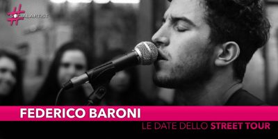 Federico Baroni, al via dal 18 maggio lo “Street Tour”