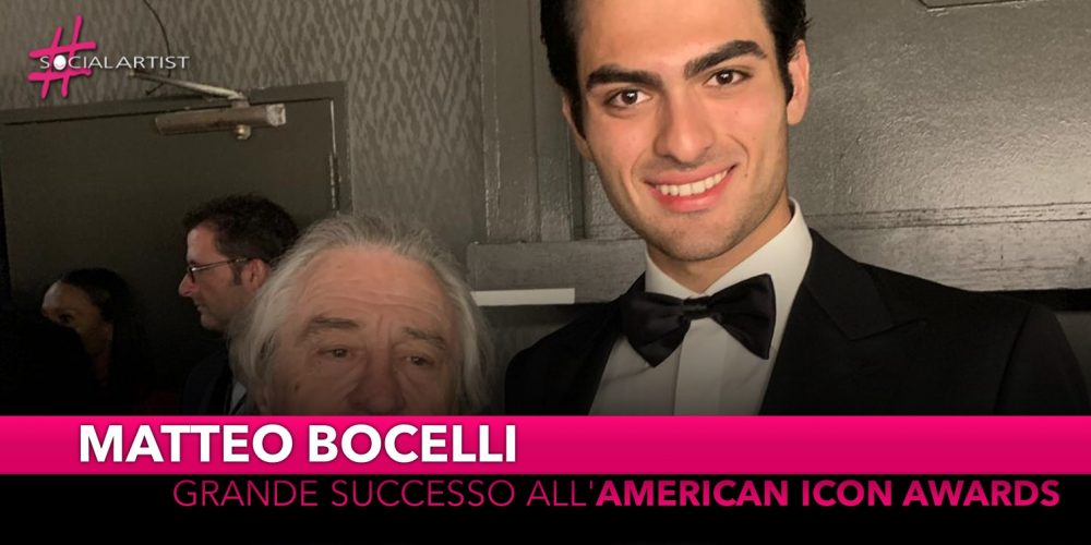 Matteo Bocelli, grande successo all’American Icon Awards