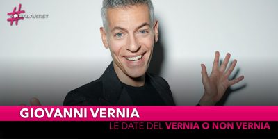 Giovanni Vernia, dal 21 novembre torna nei teatri con “Vernia o non Vernia”