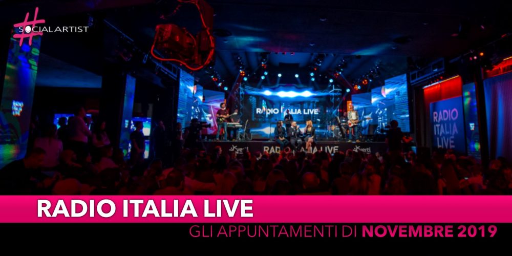 Radio Italia, dal 4 novembre torna l’appuntamento con il “Radio Italia Live”