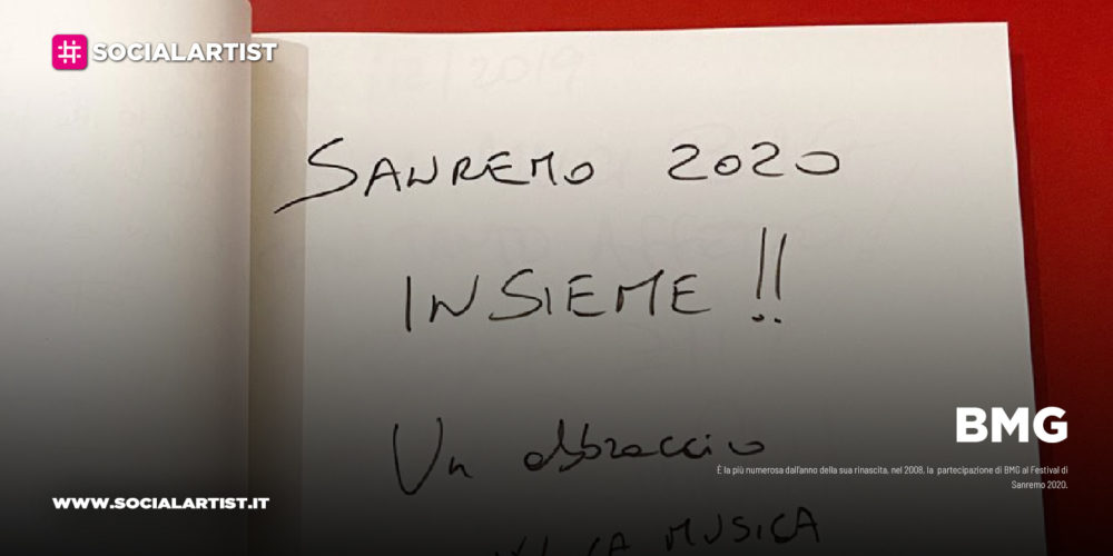 BMG, sei brani al Festival di Sanremo 2020