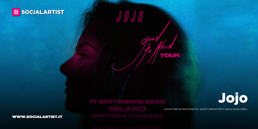 Jojo, le date italiane del “Good to know tour” (RINVIATA)