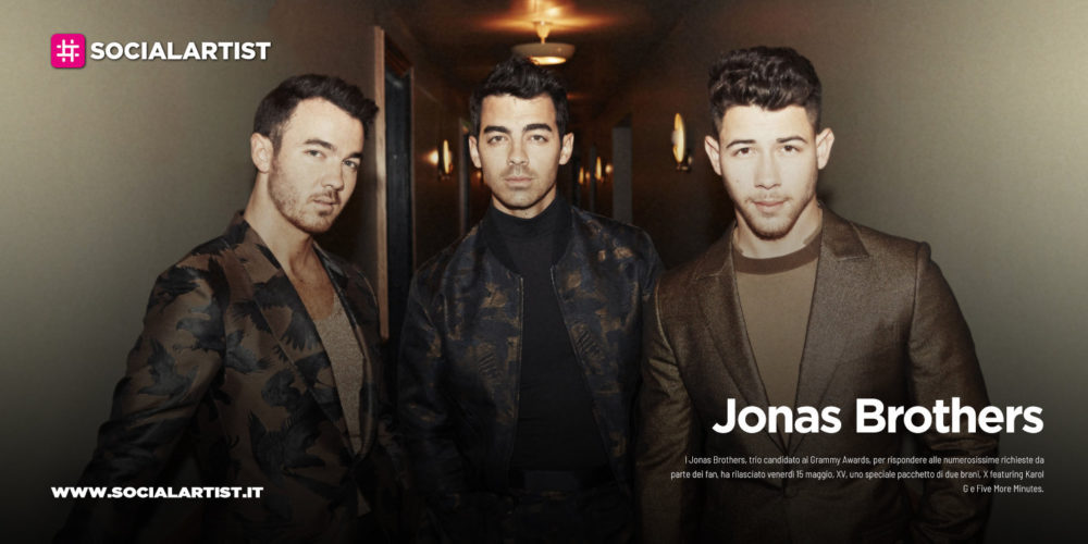 Jonas Brothers, dal 15 maggio il nuovo singolo “X” feat. Karol G