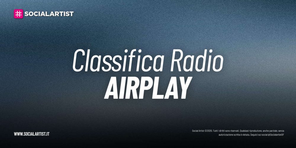 Airplay, ecco i brani più passati in radio della 12wk